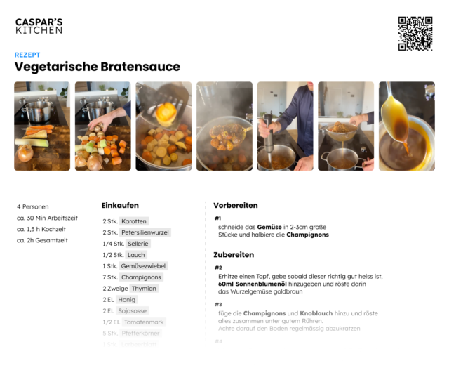 Preview Caspars Kitchen – Rezept Vegetarische Bratensoße
